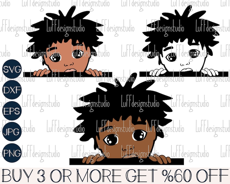 Download Peek A Boo Boy SVG Peeking Afro Boy SVG Black Kid SVG | Etsy