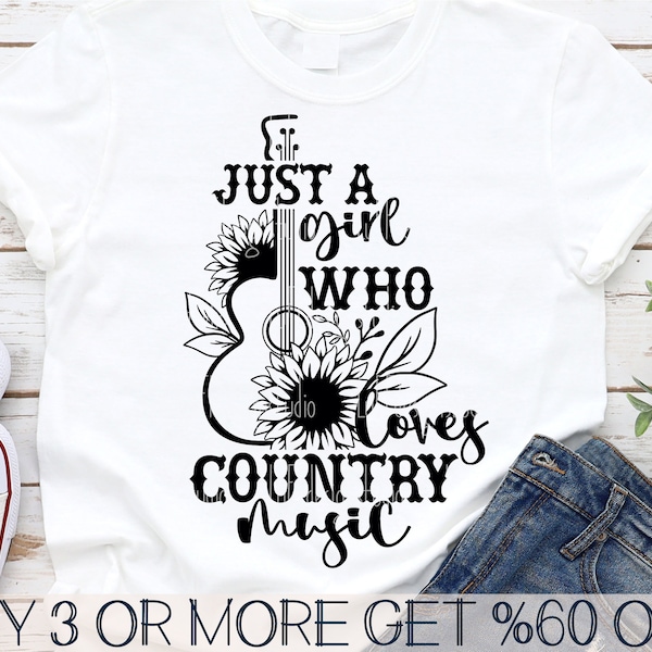 Country Girl SVG, Country Music SVG, Western SVG, Beautiful Crazy Svg, Guitar Svg, Texas Svg Files For Cricut, Sublimation Designs Downloads