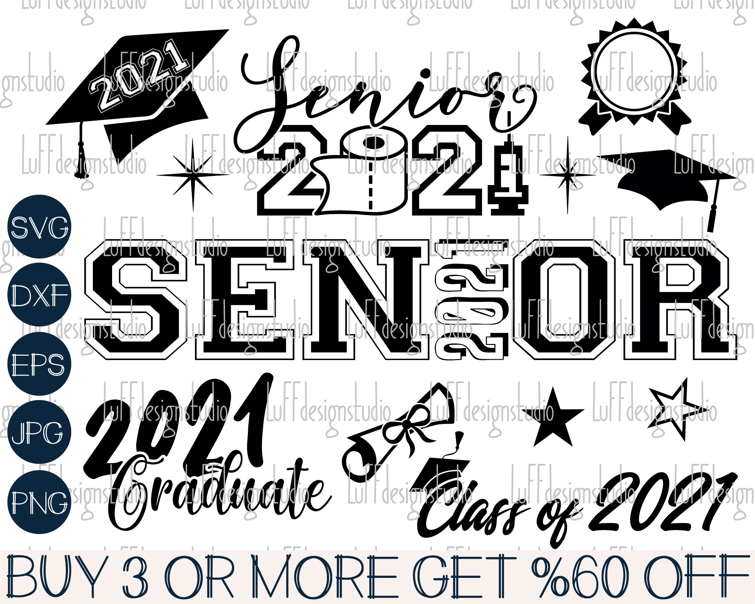 Download Senior 2021 SVG Class of 2021 SVG 2021 Graduation SVG Cap | Etsy