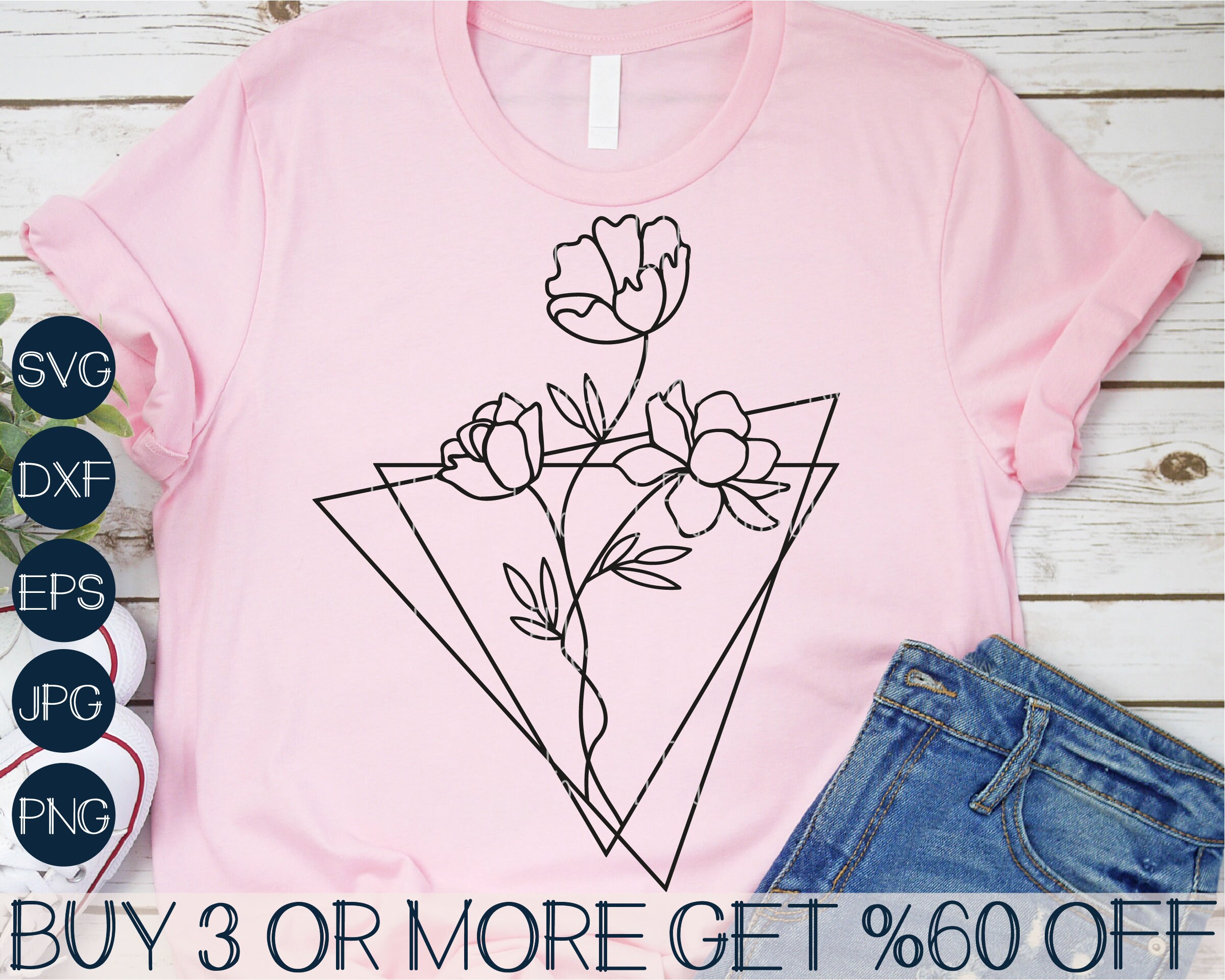 Wildflower SVG, Spring SVG, Boho SVG, Easter Svg, Minimalist Flowers ...