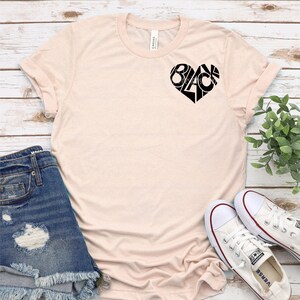 Juneteenth SVG, Historia Negra SVG, Corazón Negro SVG, Camiseta BLM SVG, Reina Negra SVG, PNG, Archivos SVG para Cricut, Descargas de diseños de sublimación imagen 4