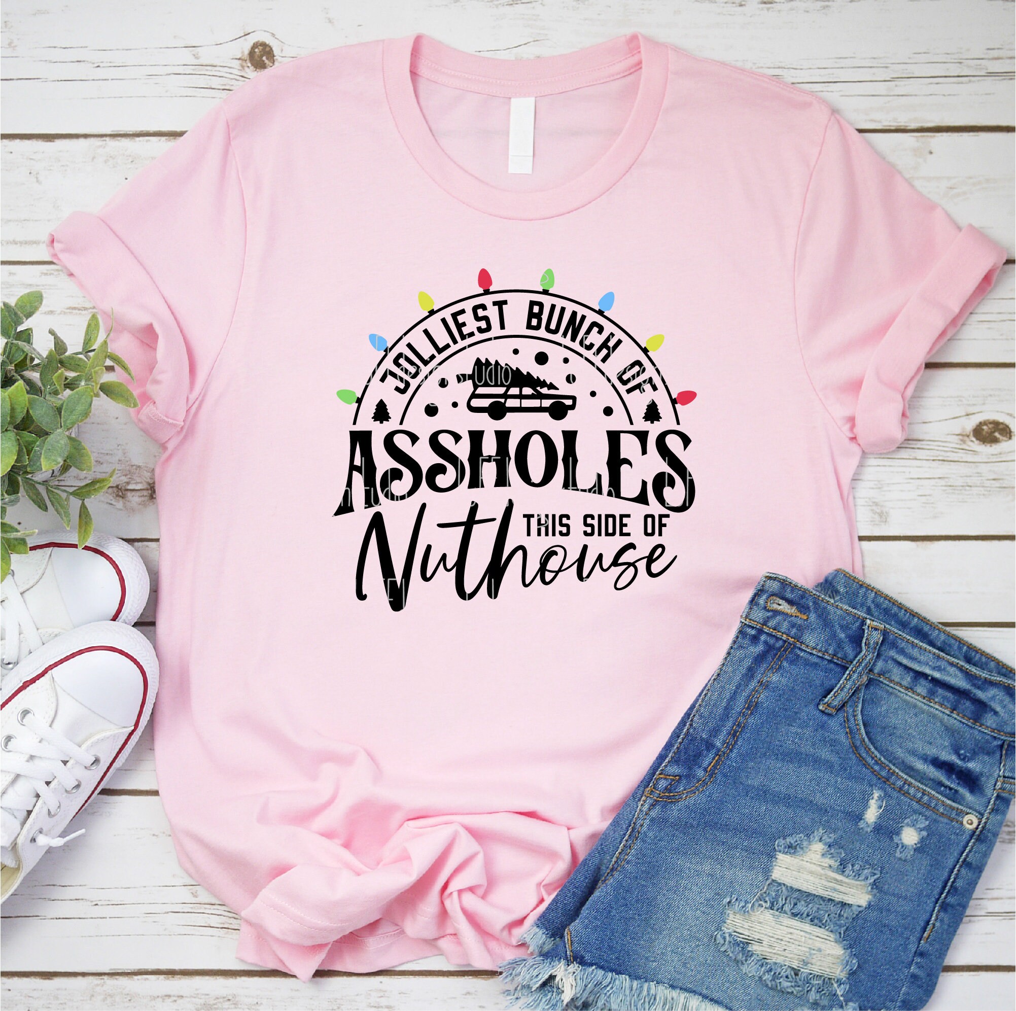 Jolliest Bunch of Assholes SVG, Funny Adult Christmas Shirt SVG ...