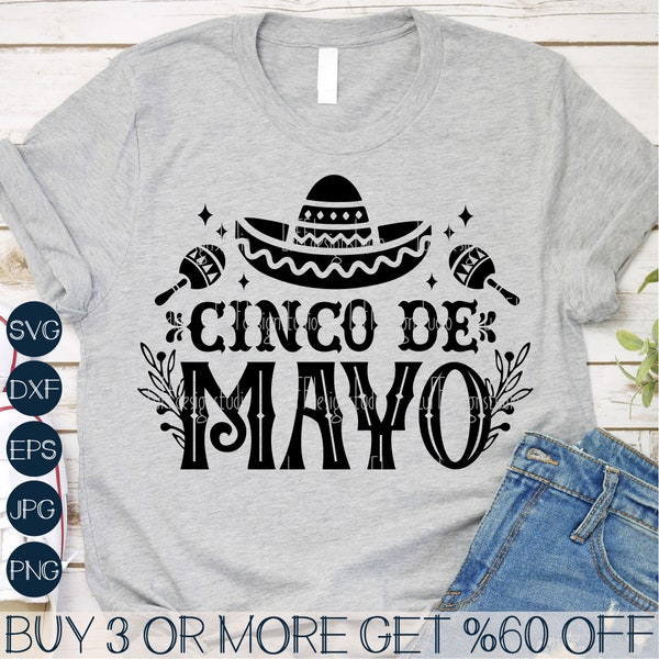 Cinco De Mayo SVG, Fiesta SVG, SVG mexicain, Mexique Svg, Png, fichiers Svg populaires pour Cricut, téléchargements de dessins par sublimation