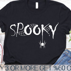 Spooky SVG, Halloween SVG, Spider SVG, Spooky Vibes Svg, Halloween Quotes, Fall Svg, Png, Svg File for Cricut, Sublimation Designs Downloads