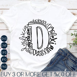 Dyslexie SVG, lezing leraar SVG, dyslexie leraar PNG, autisme Svg, Svg-bestanden voor circuit, sublimatie ontwerpen downloads