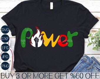 Black Power Fist SVG: Juneteenth, Black History Month (Digital Files)