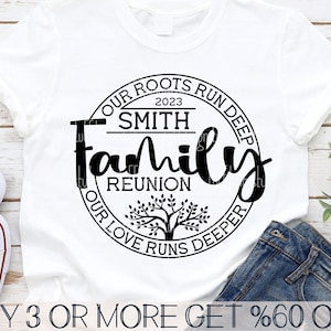 Family Reunion SVG, Family Tree SVG, Family Last Name Monogram SVG, Family Gathering Svg Files For Cricut, Sublimation Designs Download