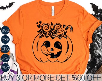 Kinder Halloween SVG, Süßes oder Saures SVG, Zuckerstange SVG, niedlicher Kürbis SVG, Jack O Lantern-Svg-Dateien für Cricut, Sublimation Designs Downloads