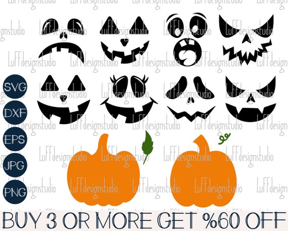 Halloween Town Svg Png, Pumpkin Face Svg, Spooky Season Svg