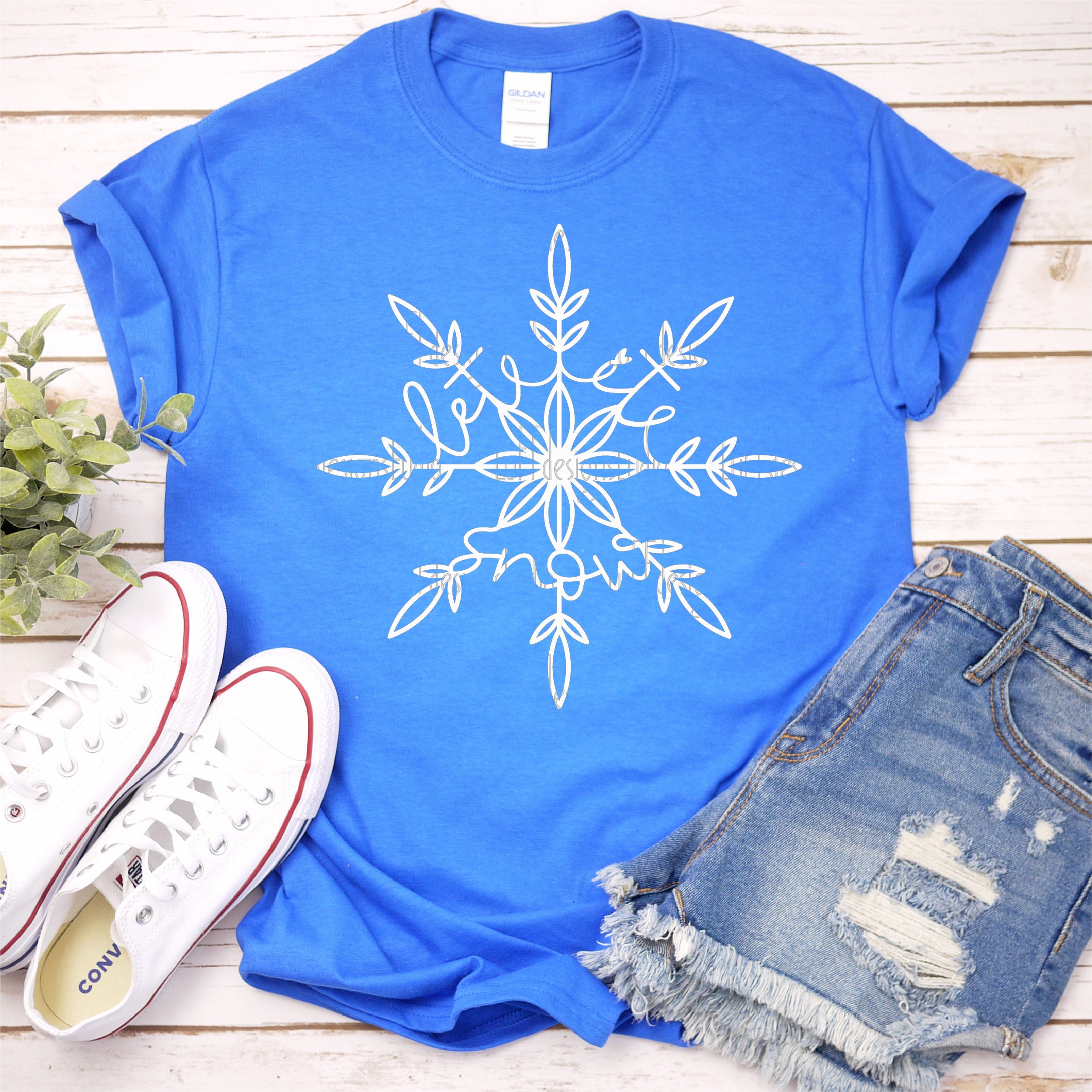 Snowflake SVG, Let It Snow SVG, Winter SVG, Christmas Shirt Svg ...