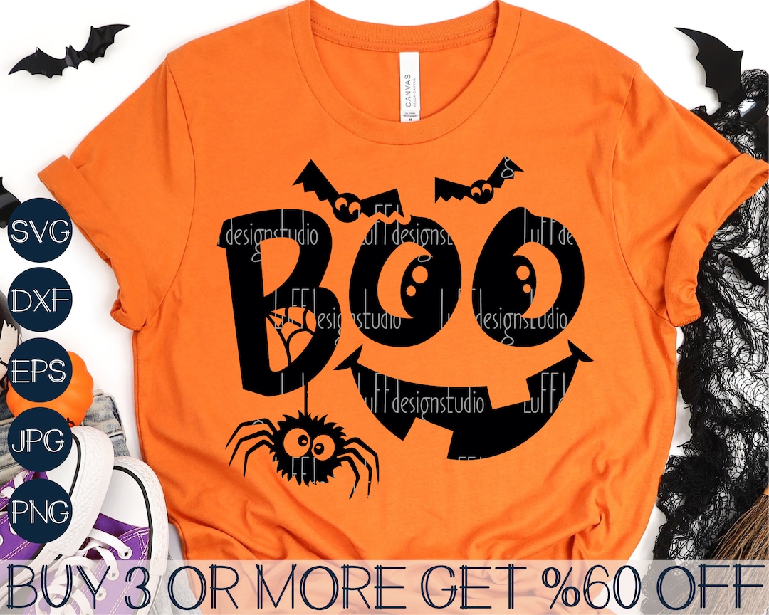 Halloween Pumpkin Funny Ghosts Boys Kids Women Men T-Shirt PNG File - Buy t- shirt designs