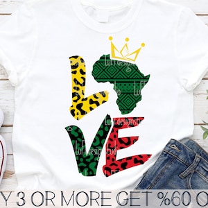 Juneteenth Svg, Africa Love SVG, Modello tessuto africano, Stampa leopardo, Storia nera, Png, File per Cricut, Download di disegni per sublimazione