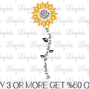 Sunflower SVG, Sunflower Clipart, Quote SVG, Summer SVG, Sunflower Png, Dxf, Svg Files For Cricut, Silhouette, Sublimation Designs Downloads