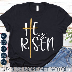 Jesus SVG, He Is Risen SVG, Christian Easter SVG, God Svg, Scripture Svg, Faith Svg, Png, Files For Cricut, Sublimation Designs Downloads