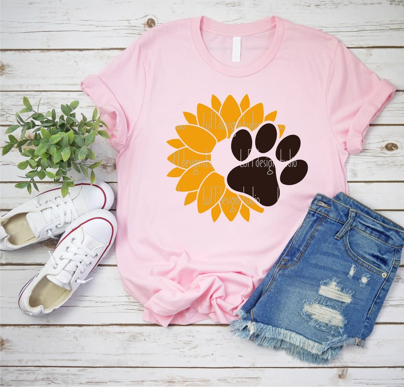 Download Sunflower SVG Dog Mom SVG Paw SVG Cat Mom Svg Dog Paw | Etsy