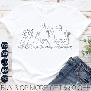 Nativity SVG, Christian SVG, Nativity Scene SVG, Christmas Story Svg, Jesus Svg, Png, Pliki Svg dla Cricut, Pobieranie projektów sublimacji