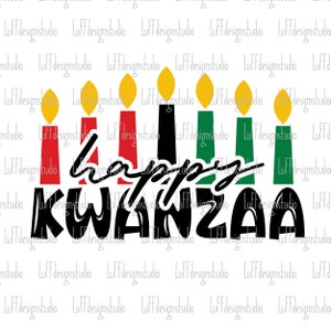 Happy Kwanzaa SVG, Black Christmas SVG, Kwanzaa Candles SVG, Melanin, History, Png, Dxf, Svg Files For Cricut, Sublimation Designs Downloads image 5