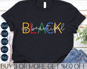 Juneteenth Svg, Black Is Beautiful SVG, Black History SVG, Blm Shirt Svg, Black Queen Svg Files For Cricut, Sublimation Designs Downloads