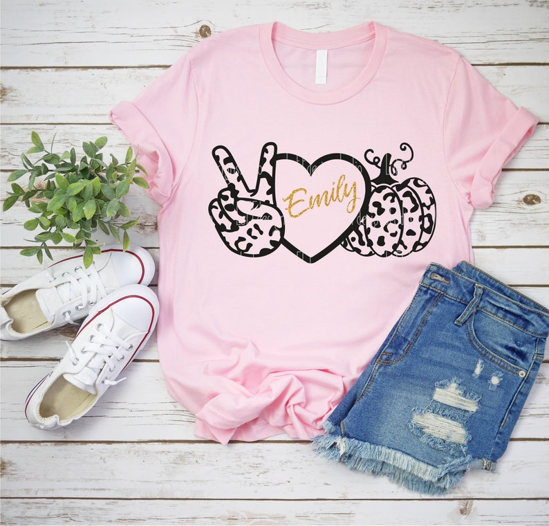 Download Peace Love Pumpkin SVG Leopard Pumpkin SVG Fall Shirt SVG | Etsy