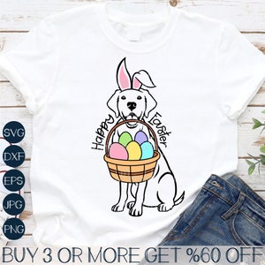 Osterhund SVG, Hundeliebhaber SVG, Osterhase SVG, Kinder Ostern Png, Eier svg, Mädchen, Jungen, Dateien für Cricut, Sublimation Designs Downloads