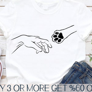 Funny Dog Valentine SVG, Creation of Adam SVG, Paw SVG, Cat Mom Svg, beste vriend Svg, png, bestand voor Cricut, sublimatie ontwerpen downloads