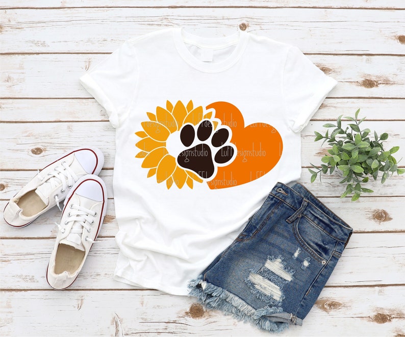 Sunflower SVG Dog Mom SVG Paw SVG Cat Mom Svg Dog Paw | Etsy