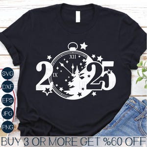 2025 SVG, Nieuwjaar SVG, gelukkig Nieuwjaar SVG, kerst Svg, populaire Svg, Png, Svg-bestanden voor de Cricut, sublimatie ontwerpen downloads