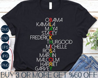 Juneteenth Svg, Black History SVG, Black Leaders SVG, Inspirational SVG, Blm Svg, Png, Svg Files For Cricut, Sublimation Designs Downloads