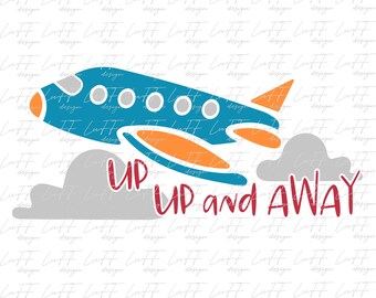 Airplane SVG, Kids SVG, Plane SVG, Flight Svg, Travel Svg, Clipart, Png, Svg Files For Cricut, Silhouette, Sublimation Designs Downloads