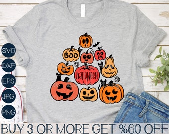 Jack O Lantern SVG, Pumpkin SVG, Halloween SVG, Pumpkin Face Svg, Funny Halloween Shirt, Png, File for Cricut, Sublimation Designs Downloads