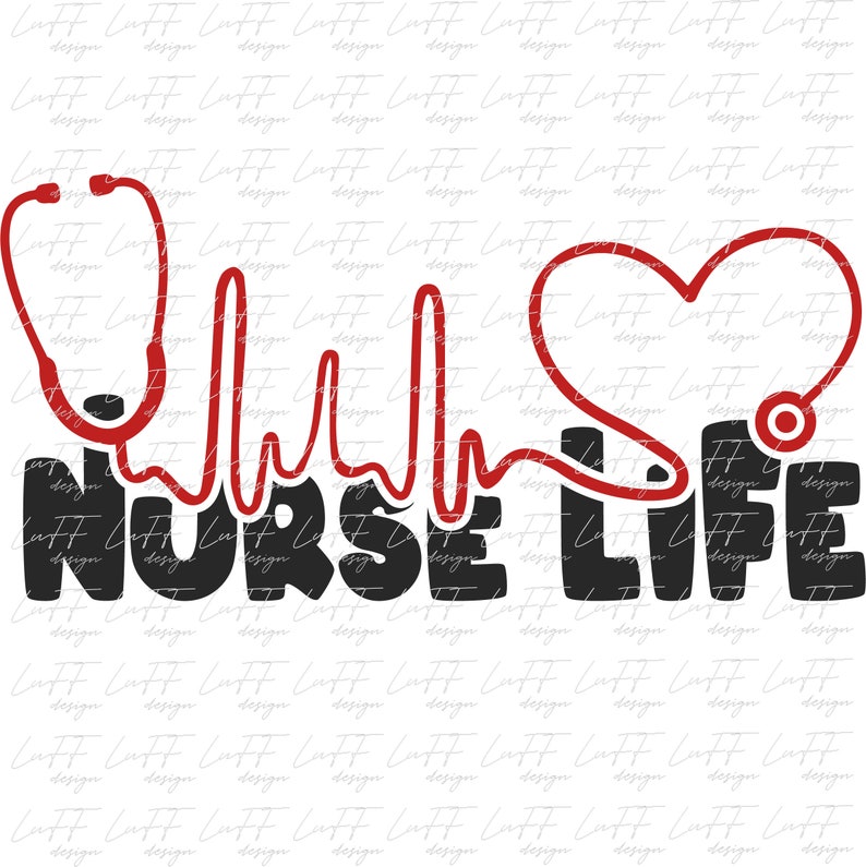 Nurse Stethoscope SVG Heart Beat SVG Nurse Life SVG Etsy