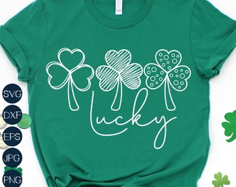 Lucky SVG, St Patricks Day SVG, Shamrock SVG, Funny Saint Patricks Svg, Popular Svg, Png, Svg File for Cricut, Sublimation Designs Downloads