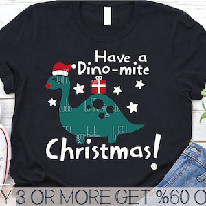Christmas Dinosaur SVG, Have A Dinomite Christmas SVG, Kids Christmas Shirt SVG, Popular Svg Files For Cricut, Sublimation Designs Downloads