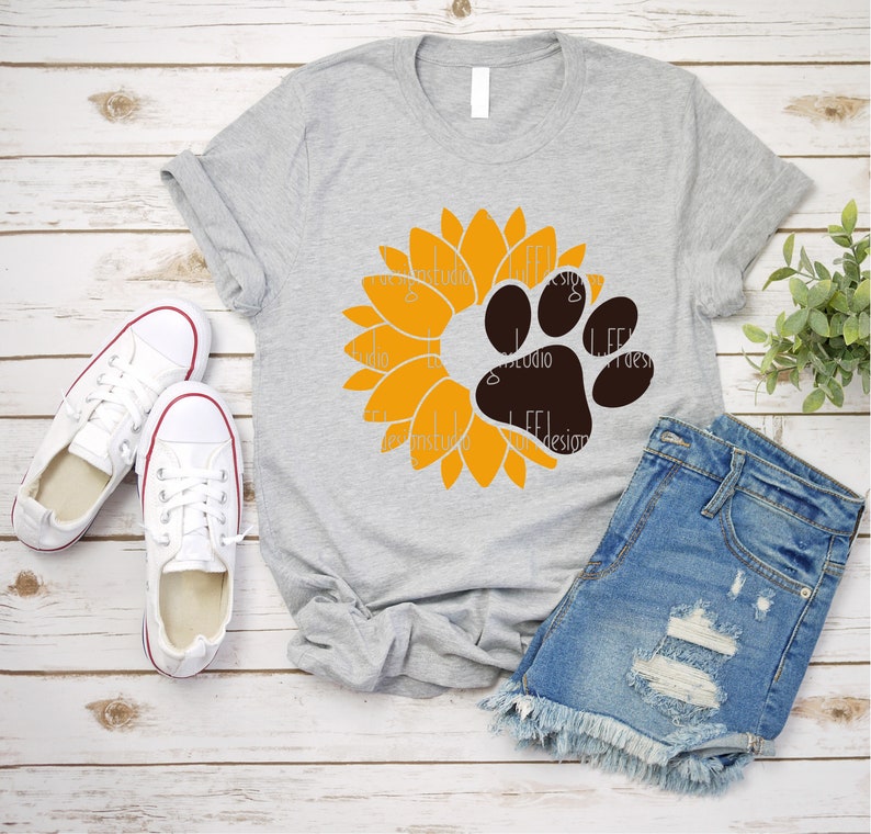 Download Sunflower SVG Dog Mom SVG Paw SVG Cat Mom Svg Dog Paw | Etsy