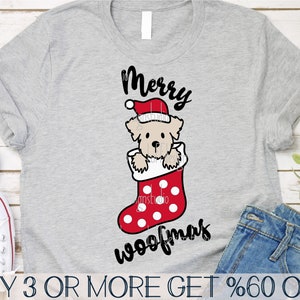 Weihnachtshund SVG, frohe Wuffmas SVG, Hundemama SVG, lustiges Weihnachtshemd svg, Png, svg-Dateien für Cricut, Sublimation Designs Downloads