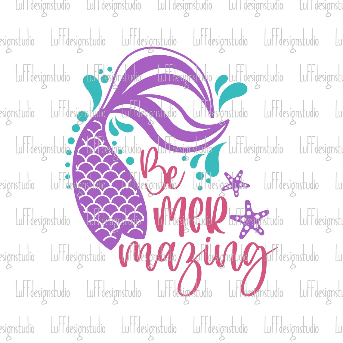 Be Mermazing SVG Mermaid SVG Mermaid Tail SVG Birthday | Etsy