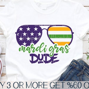 Mardi Gras SVG, SVG lunettes de soleil, La Nouvelle-Orléans SVG, Svg Louisiane, Svg drôle de chemise Mardi Gras, fichiers pour Cricut, téléchargements de dessins par sublimation