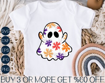 Ghost SVG, Girls Halloween SVG, Boo SVG, Spooky Svg, Baby Halloween Svg, Halloween Mom Png, File For Cricut, Sublimation Designs Downloads