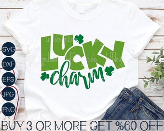 St Patricks Day SVG, Lucky Charm SVG, Shamrock Svg, Lucky Svg, Png, SVG Files for Cricut, Sublimation Designs Downloads, Silhouette