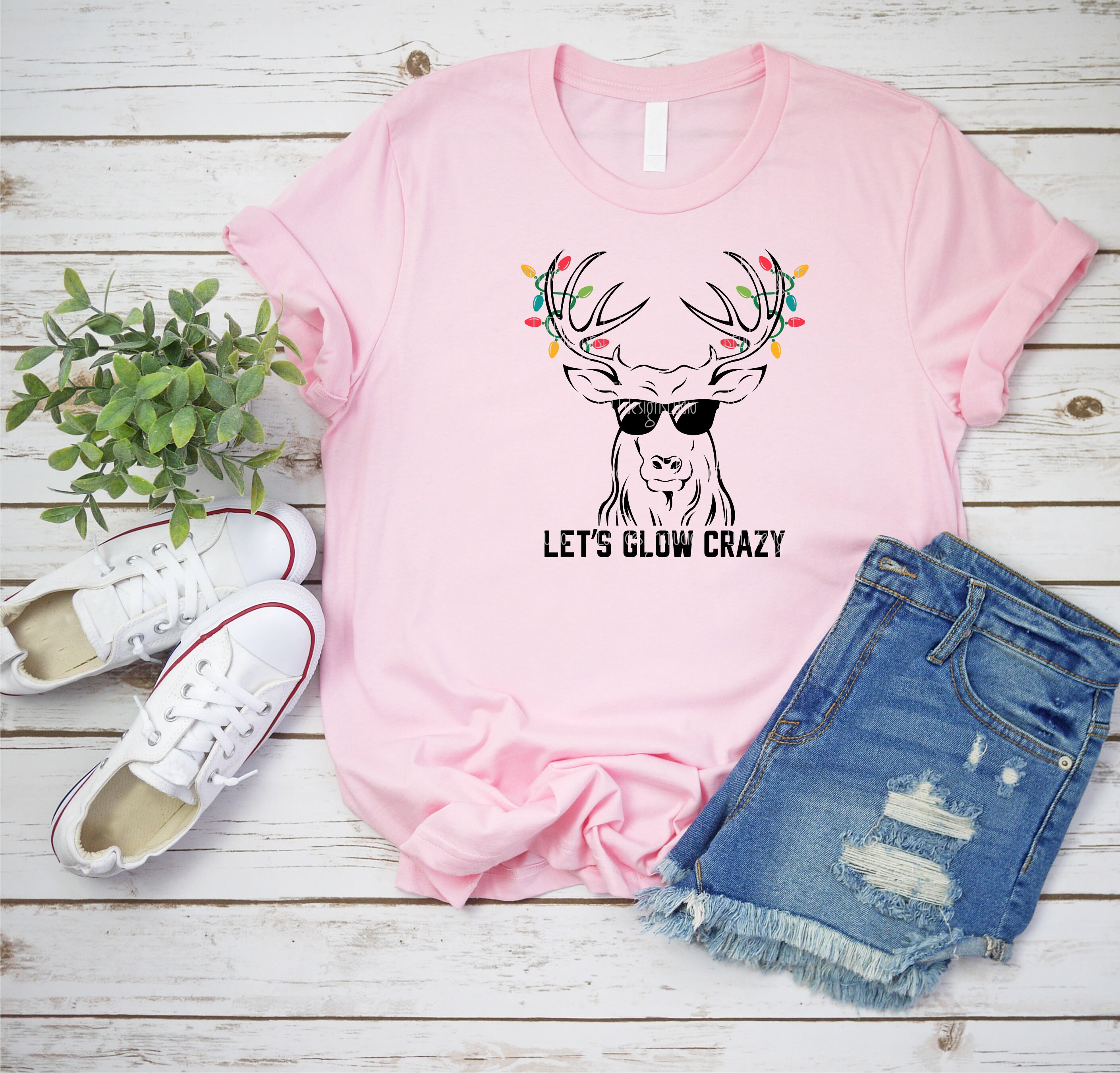 Reindeer SVG Christmas Lights SVG Sunglasses SVG Reindeer - Etsy