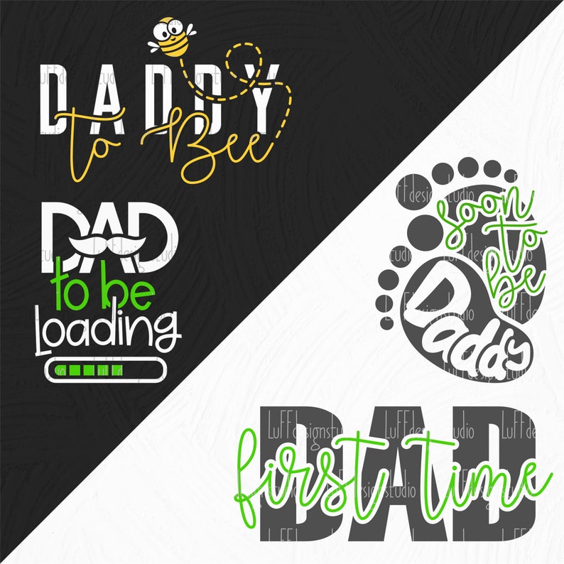 New Dad SVG Bundle, Funny Fathers Day SVG, Dad to Be Loading Svg, Daddy ...