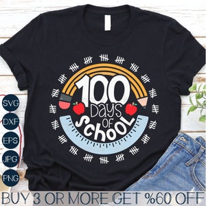 100 Dias de Escola SVG, Lápis SVG, 100º Dia de Escola SVG, Apple Svg, Popular Svg, Png, Arquivos para Cricut, Downloads de Designs de Sublimação