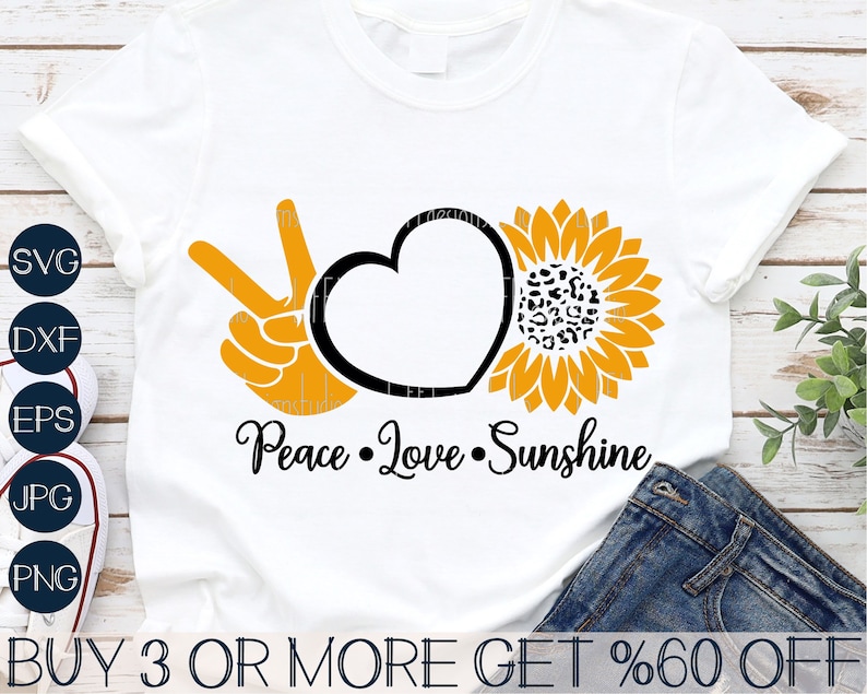 Free Free 284 Peace Love Sunflower Svg Free SVG PNG EPS DXF File
