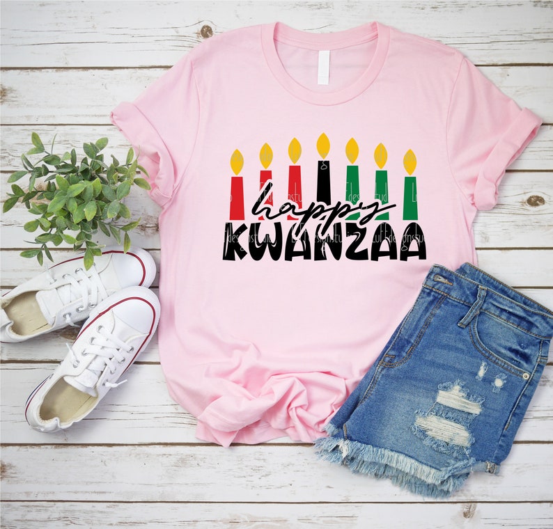 Happy Kwanzaa SVG, Black Christmas SVG, Kwanzaa Candles SVG, Melanin, History, Png, Dxf, Svg Files For Cricut, Sublimation Designs Downloads image 4