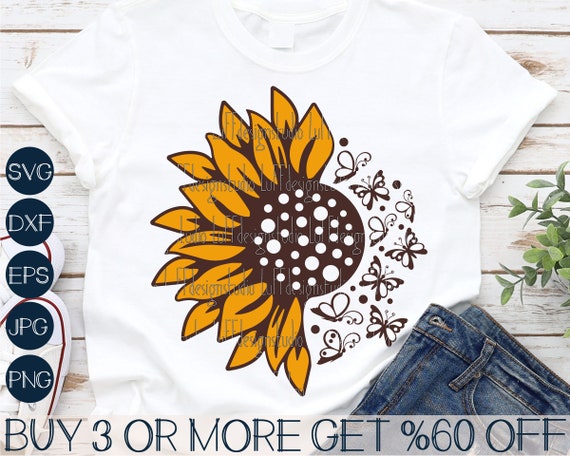 Free Free 289 Butterfly Half Sunflower Svg Free SVG PNG EPS DXF File
