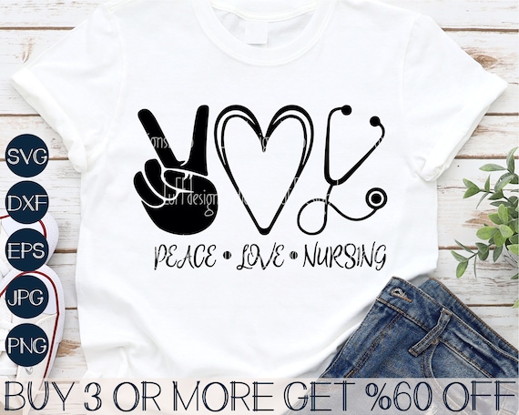 Free Free 111 Peace Love Nurse Svg SVG PNG EPS DXF File