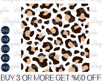 Leopard Print SVG, Cheetah Print SVG, Leopard Pattern SVG, Animal, Png, Dxf, Svg Files For Cricut, Silhouette, Sublimation Designs Downloads