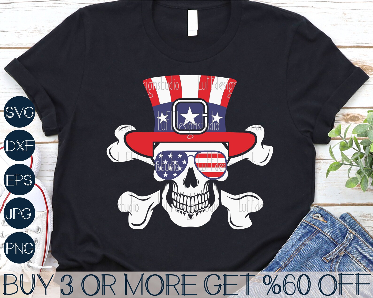 Funny 4th of July SVG American Flag Skull SVG Skeleton SVG - Etsy