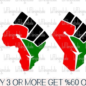 Juneteenth Svg, Africa Fist SVG, Black History SVG, Black Power, Black Lives Matter, Png, Files For Cricut, Sublimation Designs Downloads