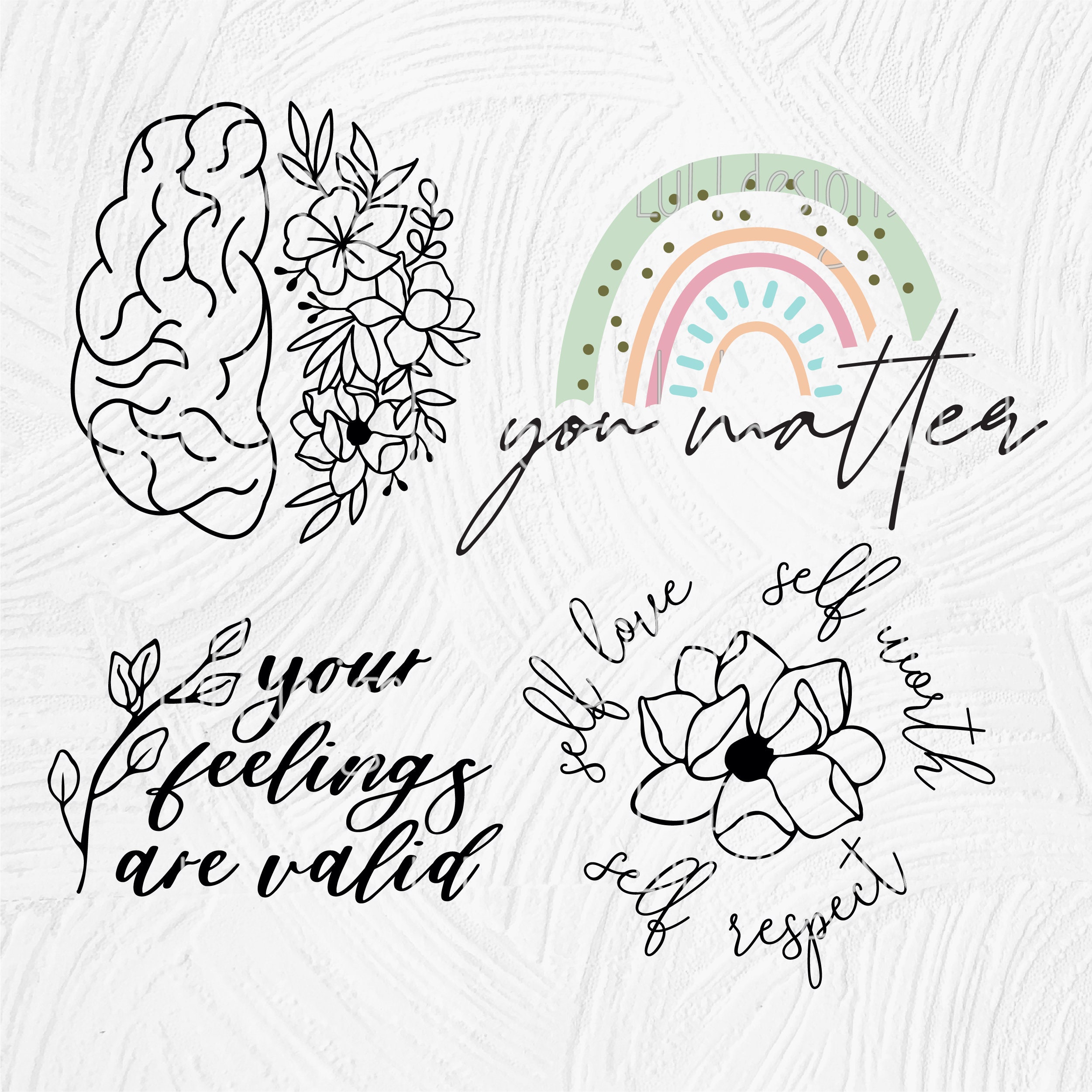 Mental Health SVG Bundle Positive SVG Mental Health PNG You - Etsy New ...